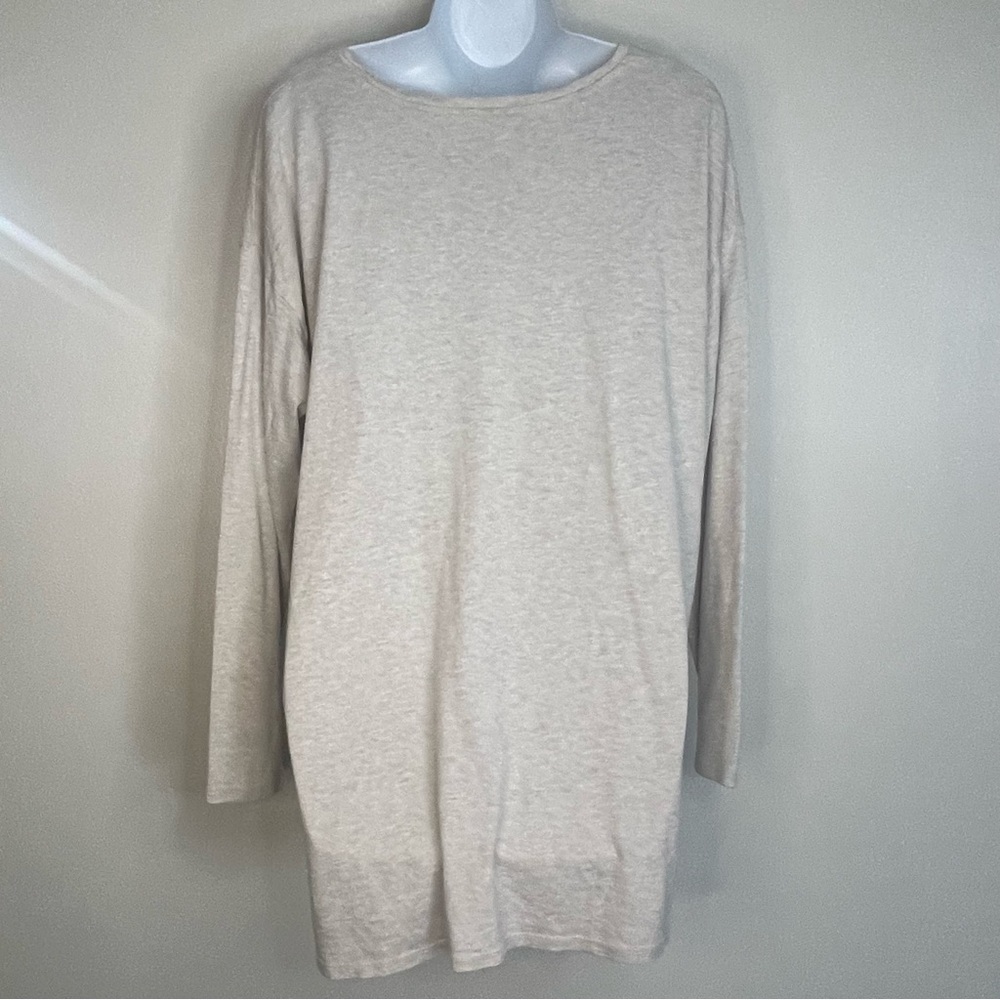 Purejill Classy Casual Cream Long Sleeve Tunic - Picture 5 of 5